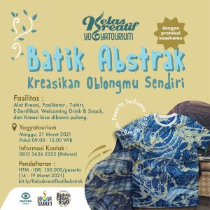 Kelas Kreatif Batik Abstrak: Kreasikan Oblongmu Sendiri